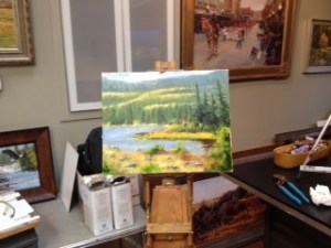 Heiner workshop 6 Heiner's painting  Nov 2014